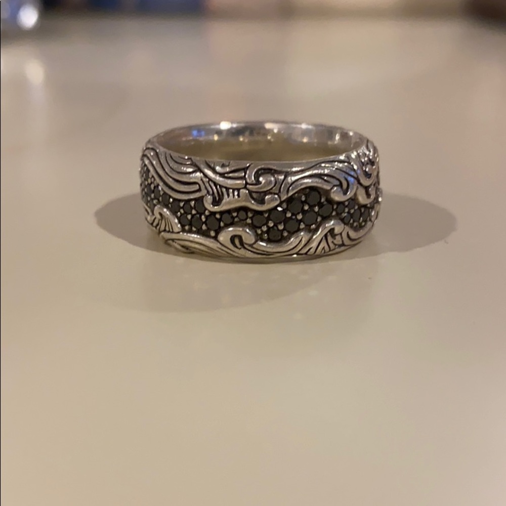 David Yurman Size 10 black diamond men’s ring